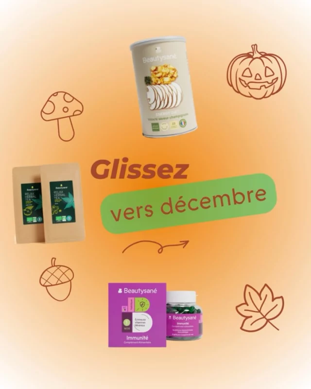 Comme dirait Mariah, « It’s tiiiiiiime ! » 🎶✨

Novembre prend fin et laisse place à décembre et à sa douce magie ! 🎄🎅 Chez Beautysané, on vous a préparé tout ce qu’il faut pour savourer cette période festive tout en restant plein d’énergie ! 🎁🍪

Prêts à vivre les fêtes à fond avec nous ? 🌟
Retrouvez tous nos produits sur notre shop 🛒

 #Beautysané #FeedTheChange #ItsTime #Décembre #Hiver #EnergyDiet #EnergyCare #EnergyVegan #Relax #Hamony