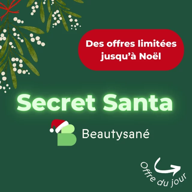 🎄🎅 Le Secret Santa Beautysané est là ! 🎅🎄

Le compte à rebours jusqu’à Noël commence, et pour l’occasion, nous vous proposons des offres exclusives chaque semaine pour égayer votre Noël (et celui de vos proches) ! 🎁✨

🌟 Offre du jour : le Pack Secret Santa RELAX ! 🌟
Le cadeau parfait pour offrir (ou s’offrir) un moment de détente absolue en cette fin d’année :

🌿Inclus :
• 2 huiles Relax CBD 10%
• 1 tisane Relax (Détox ou Après-Repas)
• 1 infuseur à thé OFFERT

⏳ Dépêchez-vous ! Cette offre disparaît ce soir à minuit ! ⏳
Ne manquez pas cette occasion de faire de Noël un moment de pure sérénité ! 🎁🎉

👇 Lien en story pour en profiter ! 👇

#Beautysané #FeedTheChange #SecretSanta #NoelAvantLheure #BienEtre #Relax #CBD #CadeauDeNoel #Tisane #OffreExclusive #MomentDetente #Surprise