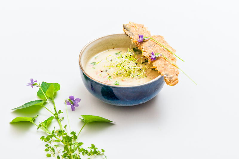Image Velouté légumes, persil et ciboulette